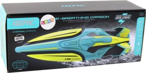 LeanToys Łódź Wodna RC 2.4G Żółto-Turkusowa Wodoodporna Pilot Do Sterowania 6