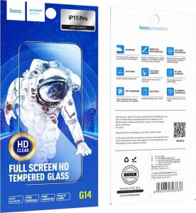Hoco HOCO szkło hartowane HD 5D Guardian shield (SET 10in1) - do iPhone 15 Pro czarny (G14) 9