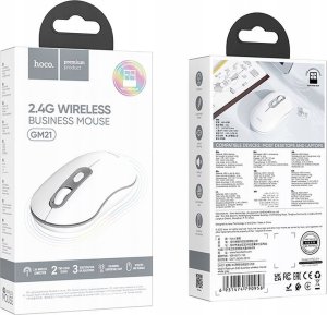 Mysz Hoco HOCO mysz komputerowa bezprzewodowa 2,4G 1600 dpi GM21 biała 4