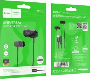 Słuchawki Hoco HOCO słuchawki przewodowe Typ C z mikrofonem M122 czarne 5