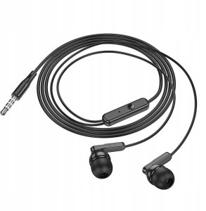 Słuchawki Hoco HOCO słuchawki przewodowe Jack 3,5 mm z mikrofonem M121 czarne 3