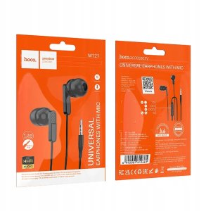 Słuchawki Hoco HOCO słuchawki przewodowe Jack 3,5 mm z mikrofonem M121 czarne 6
