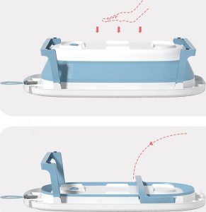 ATL DA141 Wanna dla dzieci składana           turystyczna silikon niebieska 4