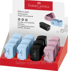 Faber-Castell Temperówka Sleeve Mini mix 8