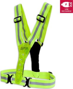 Lynx Sportowa kamizelka odblaskowa LED Lynx - Żółta, USB Uniwersalny 1
