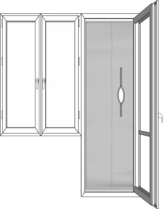 Warmtec Uszczelka okienna do klimatyzatora (balkonowa) Warmtec AirStop XL 4