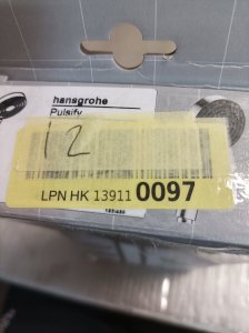 Słuchawka prysznicowa Hansgrohe słuchawka prysznicowa 105 1jet EcoSmart*+ chrom 24121000 5