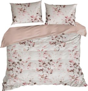 Design 91 Pościel z mikrowłókna z nadrukiem w kwiaty DAWOSA 220X200 70X80X2 różowa 1