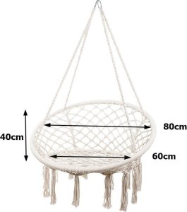 Verk Hamak fotel wiszący huśtawka bocianie gniazdo huśtawka boho do domu ogrodu Hamak fotel wiszący huśtawka bocianie gniazdo huśtawka boho do domu ogrodu 9