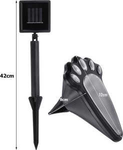 Verk Lampki solarne łapki ogrodowe gruntowe led 4 szt. Lampki solarne łapki ogrodowe gruntowe led 4 szt. 6