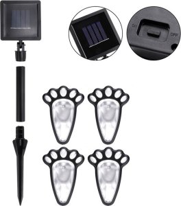 Verk Lampki solarne łapki ogrodowe gruntowe led 4 szt. Lampki solarne łapki ogrodowe gruntowe led 4 szt. 7