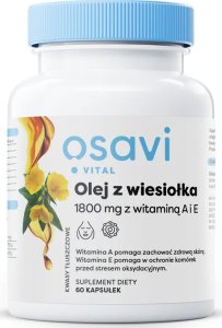 Osavi Osavi - Olej z Wiesiołka z Witaminą A i E, 1800mg, 60 kapsułek miękkich 1