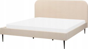 Beliani Łóżko 180 x 200 cm beżowe FLAYAT 4