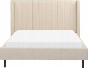 Beliani Łóżko boucle 140 x 200 cm beżowe VILLETTE 5