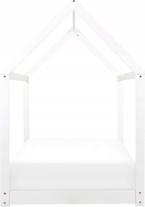 Beliani Łóżko dziecięce domek drewniane 90 x 200 cm białe TOSSE 5
