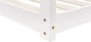 Beliani Łóżko dziecięce domek drewniane 90 x 200 cm białe TOSSE 7