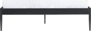 Beliani Łóżko metalowe 140 x 200 cm czarne VAURS 11