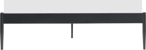 Beliani Łóżko metalowe 140 x 200 cm czarne VAURS 2