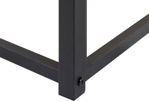 Beliani Łóżko metalowe 140 x 200 cm czarne VIRY 8