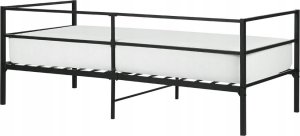 Beliani Łóżko metalowe 90 x 200 cm czarne BATTUT 11