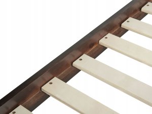 Beliani Łóżko piętrowe drewniane 90 x 200 cm ciemne REGAT 7