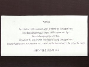 Beliani Łóżko piętrowe drewniane 90 x 200 cm ciemne REGAT 9