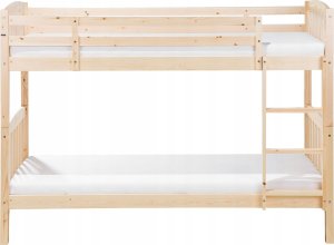 Beliani Łóżko piętrowe drewniane 90 x 200 cm jasne REVIN 4