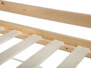 Beliani Łóżko piętrowe drewniane 90 x 200 cm jasne REVIN 8
