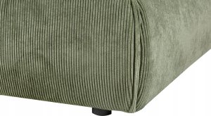 Beliani Łóżko sztruksowe 160 x 200 cm zielone VINAY 12