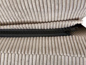 Beliani Łóżko sztruksowe140 x 200 cm beżowoszare MELLE 11