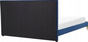 Beliani Łóżko welurowe 160 x 200 cm granatowe LIMOUX 4