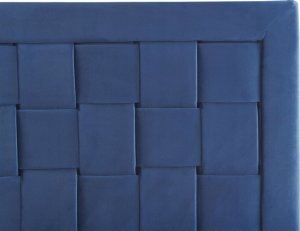 Beliani Łóżko welurowe 160 x 200 cm granatowe LIMOUX 5