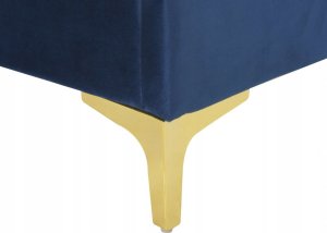 Beliani Łóżko welurowe 160 x 200 cm granatowe LIMOUX 7