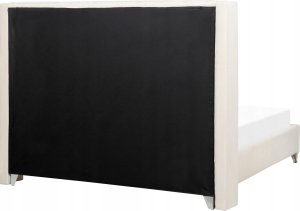 Beliani Łóżko welurowe 160 x 200 cm złamana biel LUBBON 5