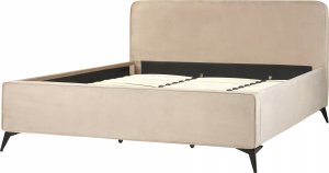 Beliani Łóżko welurowe 180 x 200 cm beżowoszare VALOGNES 6