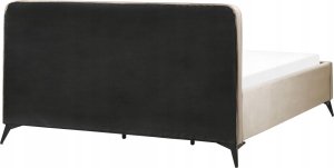 Beliani Łóżko welurowe 180 x 200 cm beżowoszare VALOGNES 7