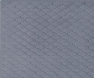 Beliani Łóżko welurowe 90 x 200 cm szare BAYONNE 9