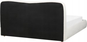 Beliani Łóżko z pojemnikiem boucle 160 x 200 cm białe BLAGNAC 8
