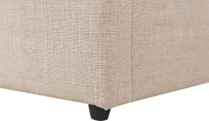 Beliani Łóżko z pojemnikiem tapicerowane 160 x 200 cm beżowe DINAN 11
