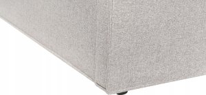Beliani Łóżko z pojemnikiem tapicerowane 160 x 200 cm jasnoszare MOISSAC 11