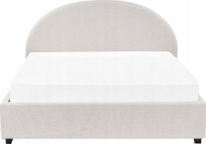 Beliani Łóżko z pojemnikiem tapicerowane 160 x 200 cm złamana biel VAUCLUSE 7