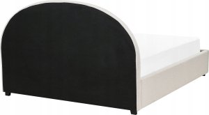 Beliani Łóżko z pojemnikiem tapicerowane 160 x 200 cm złamana biel VAUCLUSE 8