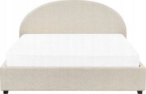 Beliani Łóżko z pojemnikiem tapicerowane 180 x 200 cm beżowe VAUCLUSE 7