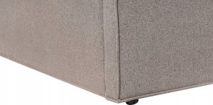 Beliani Łóżko z pojemnikiem tapicerowane 180 x 200 cm beżowoszare MOISSAC 11