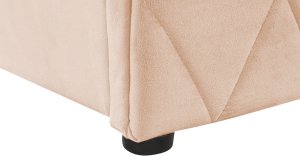 Beliani Łóżko z pojemnikiem welurowe 180 x 200 cm beżowe ROCHEFORT 11