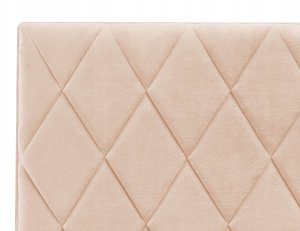 Beliani Łóżko z pojemnikiem welurowe 180 x 200 cm beżowe ROCHEFORT 10