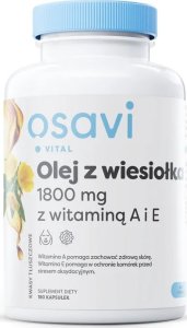 Osavi Osavi - Olej z Wiesiołka z Witaminą A i E, 1800mg, 180 kapsułek miękkich 1