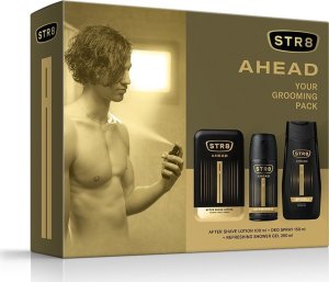 STR8 STR 8 Zestaw prezentowy Ahead (Woda po goleniu 100ml+Deo spray 150ml+Żel pod prysznic 250ml) 2