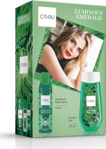 C-Thru C-THRU Zestaw prezentowy Luminous Emerald (Dezodorant spray 150ml + Żel pod prysznic 250ml) 1