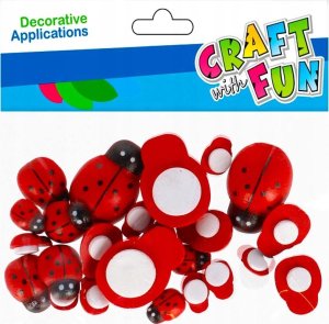 Craft with Fun OZDOBA DEK DREW BIEDRONKA MIX 24SZT CF 12/288 1